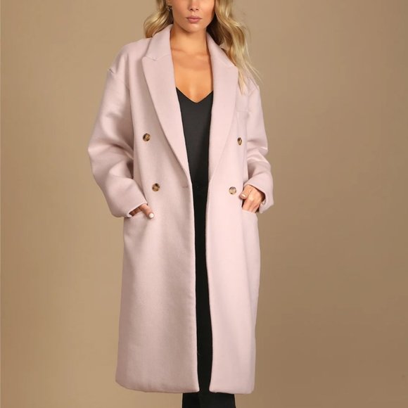 Lulus Jackets & Blazers - NWOT Lulu's Cozy On By Light Pink Coat